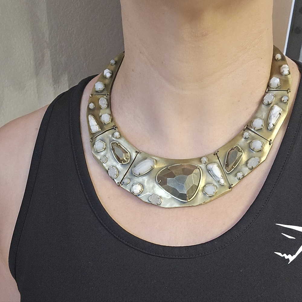 Kendra Scott Mira Brass Statement Necklace